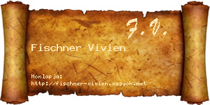 Fischner Vivien névjegykártya